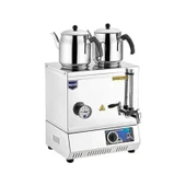 Remta EP05 40 Model Elektrikli Çay Ocağı, 28 L, Pleytsiz, Beyaz, Paslanmaz Çelik, 2000 W, Otomatik Isı Kontrol, Demlikler Hariç - 1