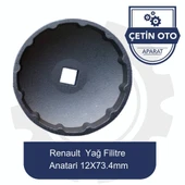 Renault Yağ Filitre Anahtarı 12x73.4mm - 1