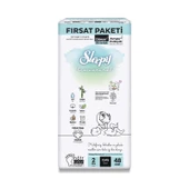 Sleepy Bio Natural Bebek Bezi Fırsat Paketi 2 Beden 48 Adet - 2