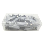 Mapi Plastik Maşa Klips Siyah 100 Adet 9100301 - 1