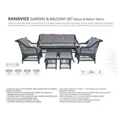 KANAVİÇE BAHÇE ve BALKON TAKIMI (3+1+1+2P) - 1