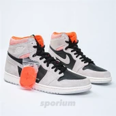 Nike Air Jordan 1 Retro High OG Grey Crimson - 5