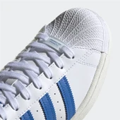 Adidas Superstar White Blue Bird - 3
