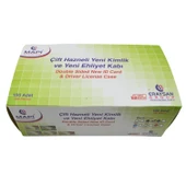 Mapi Dikey Kart Kabı Şeffaf 50 li Paket 9101450 - 1