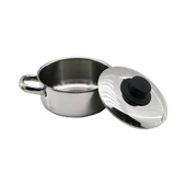 14CM   METAL KAPAK   MİNİ  ÇELİK TENCERE (4172) - 1
