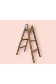 3 basamaklı A tipi Gürgen Ahşap Merdiven - 1