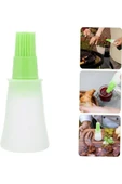 60 ml Silikon Yağ Fırça Şişesi Yumurta Sos Sürme Yağlama Fırçası Ucu Silikon Fırçalı Yağdanlık - 1