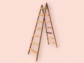 7 Basamaklı A Tipi Gürgen Ahşap Merdiven - 1