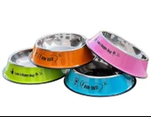 Kedi Köpek Çelik Renkli Metal Mama Su Kabı 34Cm Hb1028 - 1