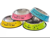 Kedi Köpek Çelik Renkli Metal Mama Su Kabı 26Cm Hb1026 - 1