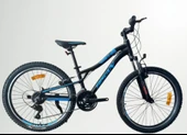 24J BİSAN KDX 2800 V FREN DAĞ BİSİKLETİ - MAT SİYAH MAVİ - 30 kadro - 1