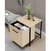 Çok Amaçlı Dolap 1 Çekmeceli Komodin Sehpa Çam 1595 - 2