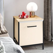 Çok Amaçlı Dolap 1 Çekmeceli Komodin Sehpa Çam 1595 - 4