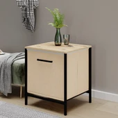 Çok Amaçlı Dolap 1 Çekmeceli Komodin Sehpa Çam 1595 - 1