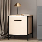 Çok Amaçlı Dolap 1 Çekmeceli Komodin Sehpa Çam 1595 - 5