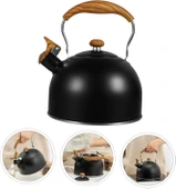 Valkyrie 3L Düdüklü Kettle Su Isıtıcı Çaydanlık Paslanmaz Çelik Yüksek Islıklı Siyah - 4