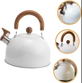 Valkyrie 3L Düdüklü Kettle Su Isıtıcı Çaydanlık Paslanmaz Çelik Yüksek Islıklı Beyaz - 8