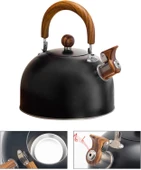 Valkyrie 3L Düdüklü Kettle Su Isıtıcı Çaydanlık Paslanmaz Çelik Yüksek Islıklı Siyah - 6