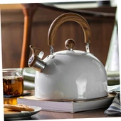 Valkyrie 3L Düdüklü Kettle Su Isıtıcı Çaydanlık Paslanmaz Çelik Yüksek Islıklı Beyaz - 4