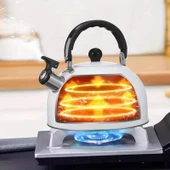 Valkyrie 3L Paslanmaz Çelik Düdüklü Kettle Su Isıtıcısı Çaydanlık Islıklı Demlik - 8