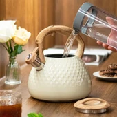 Valkyrie Modern Tasarım Düdüklü Kettle 3L Paslanmaz Çelik Ergonomik Su Isıtıcı Çaydanlık Islıklı - 4
