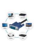 Hubstein 1.5 Metre Vga Kablosu Ekran Lcd Monitör Projeksiyon Bağlantı Kablosu - Çift Filtreli - 1.5 Metre - 2