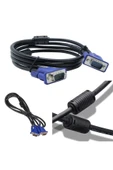 Wozlo Vga Kablo Ekran LCD Monitör Projeksiyon Bağlantı Kablosu - Çift Filtreli - 1.5 Metre - 4