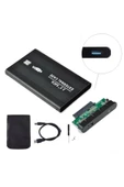 Hubstein 2.5 Inç Usb 3.0 Sata Harddisk Hdd Kutusu 5 Gbps Kılıf - Siyah Aluminyum Ssd-A16 - 1