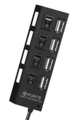 Hytech Usb Girişli 4 Portlu Usb Çoklayıcı Usb Çoğaltıcı Usb Hub Usb 2.0 Laptop Notebook Desktop Pc Uyumlu - 1