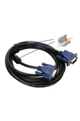Wozlo Vga Kablo Ekran LCD Monitör Projeksiyon Bağlantı Kablosu - Çift Filtreli - 1.5 Metre - 5