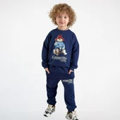 "Paddington" Baskılı Alt Üst Takım – Lacivert - 1