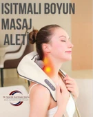 Ovmalı Isıtmalı Yoğurmalı Boyun Sırt Bel Masaj Aleti Akunpunktur Çok Amaçlı Taşınanilir Masaj Cihazı thumbnail 4