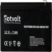DOTVOLT VOLT DT7-12 12V 7AH Kuru Tip UPS+Güvenlik Aküsü - 1