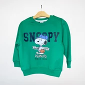 Snoopy Peanuts Çocuk Alt Üst Takım – Yeşil/Lacivert thumbnail 2