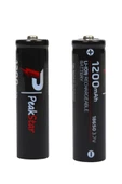 Orjinal 3.7 V 1200 Mah Şarj Edilebilir 18650 Turbo Model Li-ion Şarjlı Pil - 1