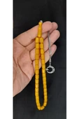 SIKMA ÇUBUK KEHRİBAR TESBİH KAPSÜL KESİM SARI RENK T-399 - 1