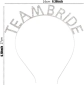 Gümüş Kaplama Kristal Taşlı Team Bride Taç 16x17 Cm thumbnail 2