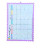 çocuklar için magnetik çift taraflı  yazı tahtası 28x39.5 cm mor - 2