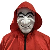 Koreli Hırsız Teatral Hahoe Maskesi - Para Heist Maskesi - Dali Maskesi thumbnail 1
