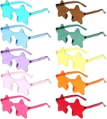 Yıldız Şekilli Çerçevesiz Parti Gözlüğü 6 Renk 6 Adet thumbnail 2