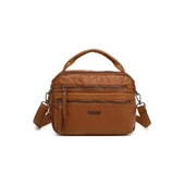 Yıkama Rölaks Deri Kadın Omuz Çantası 21K Barcelona 1924-6 thumbnail 1