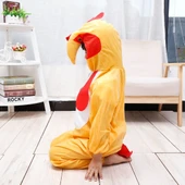 Çocuk Horoz Kostümü - Tavuk Kostümü 2-3 Yaş 80 Cm - 2
