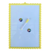 çocuklar için magnetik çift taraflı  yazı tahtası 28x39.5 cm sarı - 1