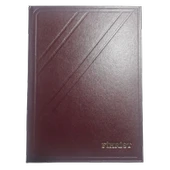 10 lu ticari fihrist 20x28 cm  dikişli bordo - 1