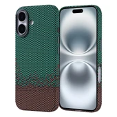 iPhone 16 Kılıf Kablosuz Şarj Özellikli Karbon Fiber Görünümlü Nekst Kapak - 5