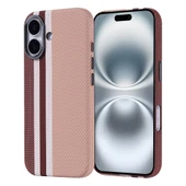 iPhone 16 Kılıf Kablosuz Şarj Özellikli Karbon Fiber Görünümlü Nekst Kapak - 1