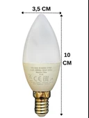 (4 Adet) Ledvance 4,9W (40W) 2700K (Sarı Işık) Dim Edilebilir E14 Duylu (İnce Duy) Led Mum Ampul thumbnail 3