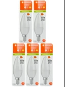 (5 Adet) Ledvance 4,9W (40W) 2700K (Sarı Işık) Dim Edilebilir E14 Duylu (İnce Duy) Led Mum Ampul thumbnail 1