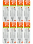 (8 Adet) Ledvance 4,9W (40W) 2700K (Sarı Işık) Dim Edilebilir E14 Duylu (İnce Duy) Led Mum Ampul thumbnail 1