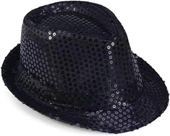 Çocuk Boy Siyah Payetli Şapka Gösteri Şapkası Michael Jackson Şapkası 54 No thumbnail 1